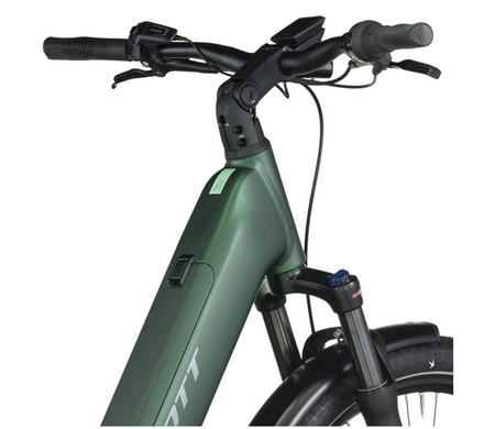 Scott Sub Tour 10 Wave Electric Hybrid Bike In Kelp Green
