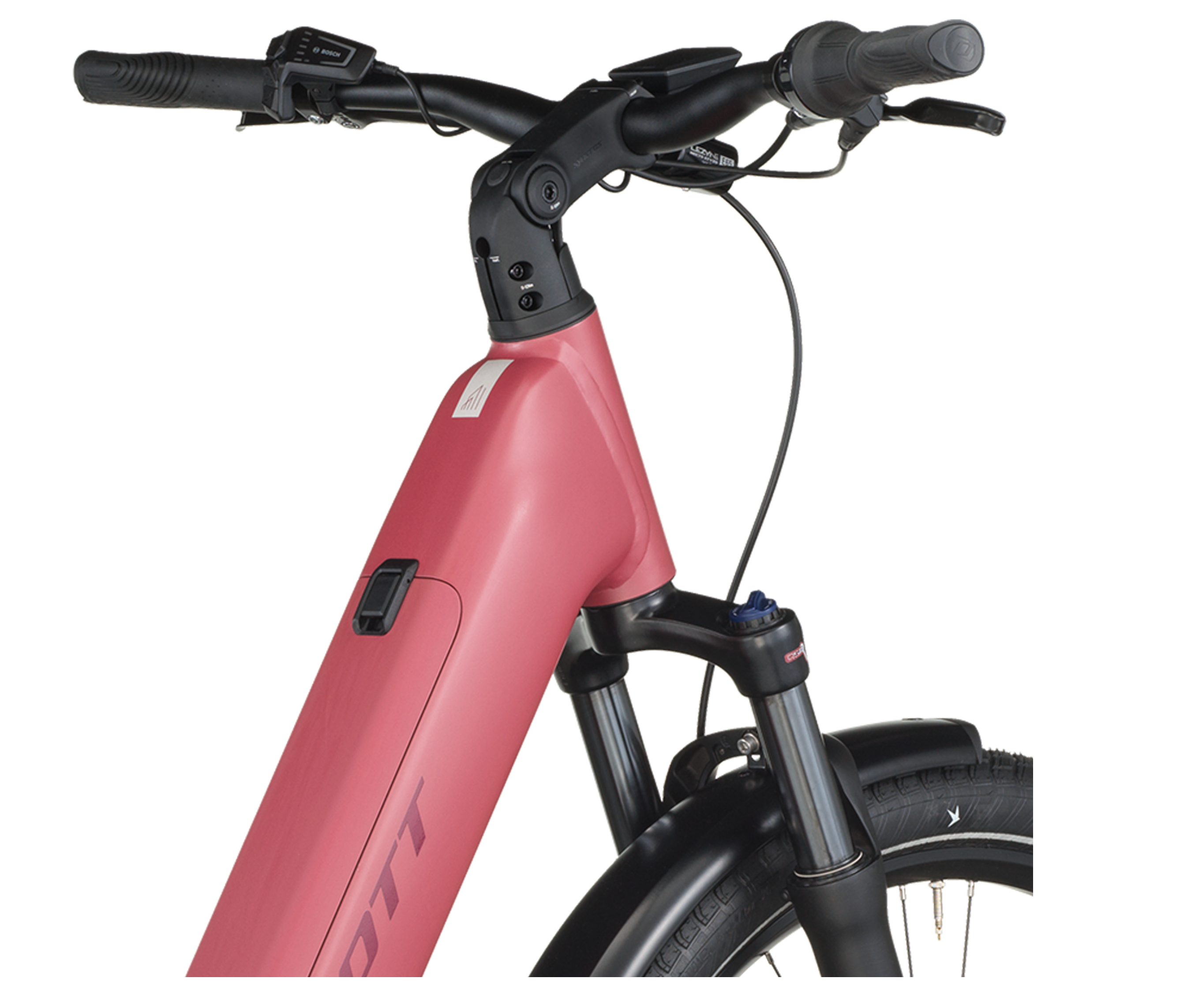 Scott Sub Tour 10 Wave Electric Hybrid Bike In Magenta Red