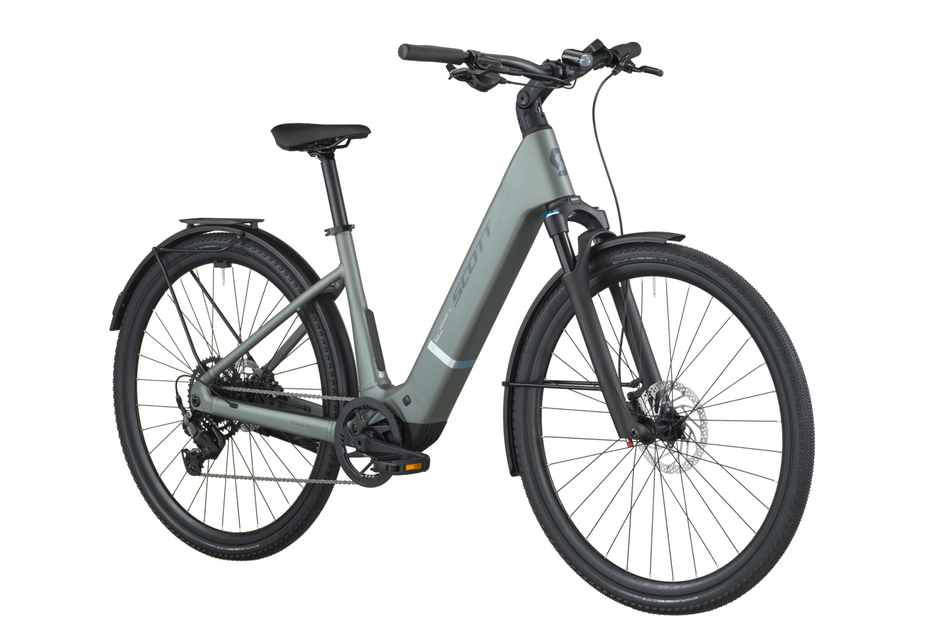 Scott Passage 20 Wave Electric Hybrid Bike In Highland Green