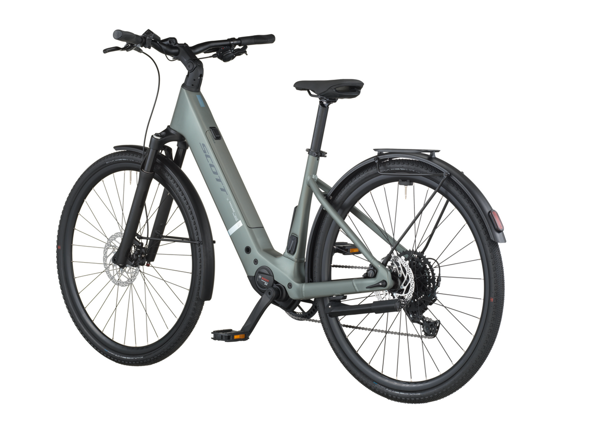 Scott Passage 20 Wave Electric Hybrid Bike In Highland Green
