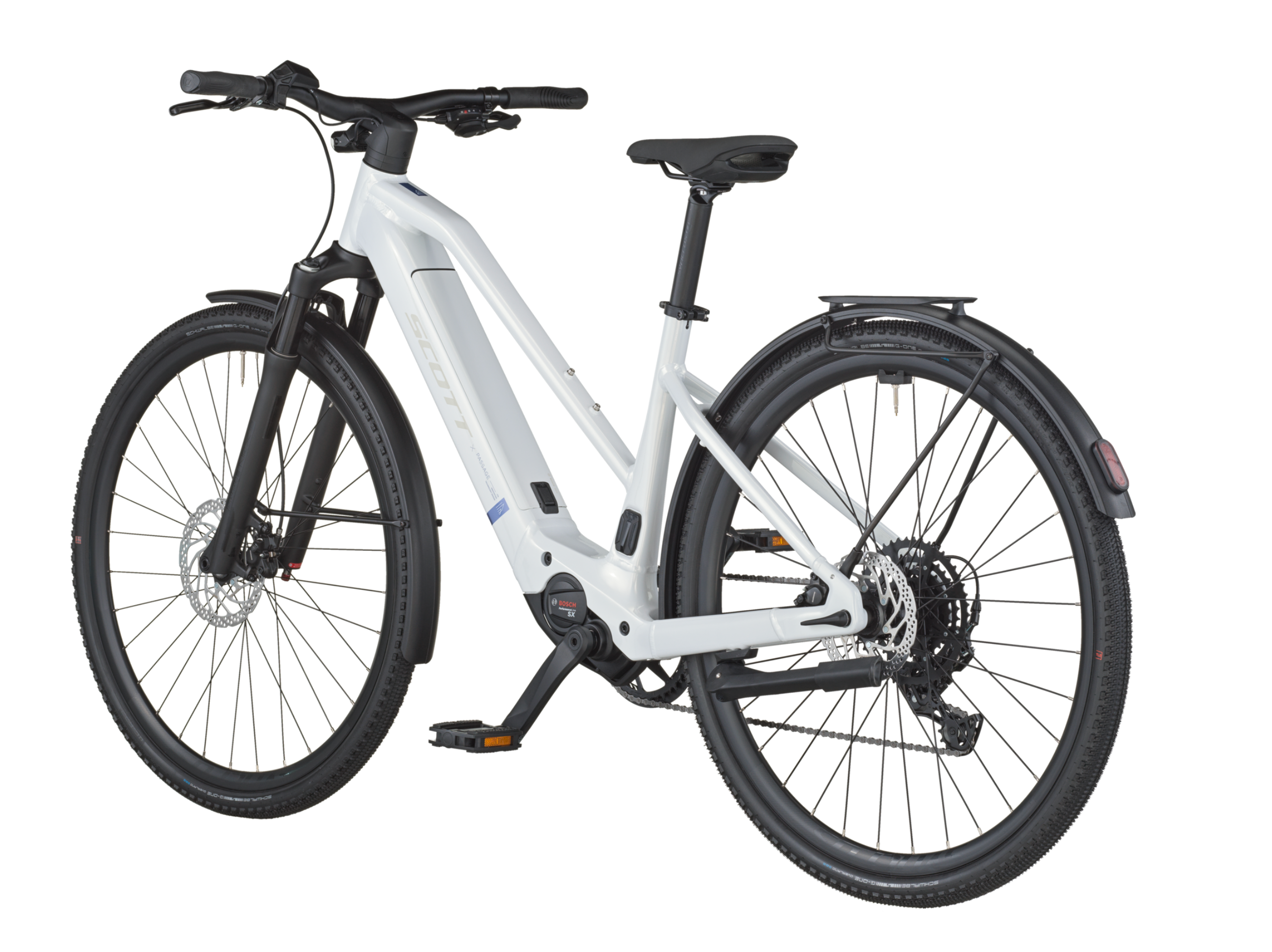Scott Passage 20 Slope Electric Hybrid Bike In Bianco White