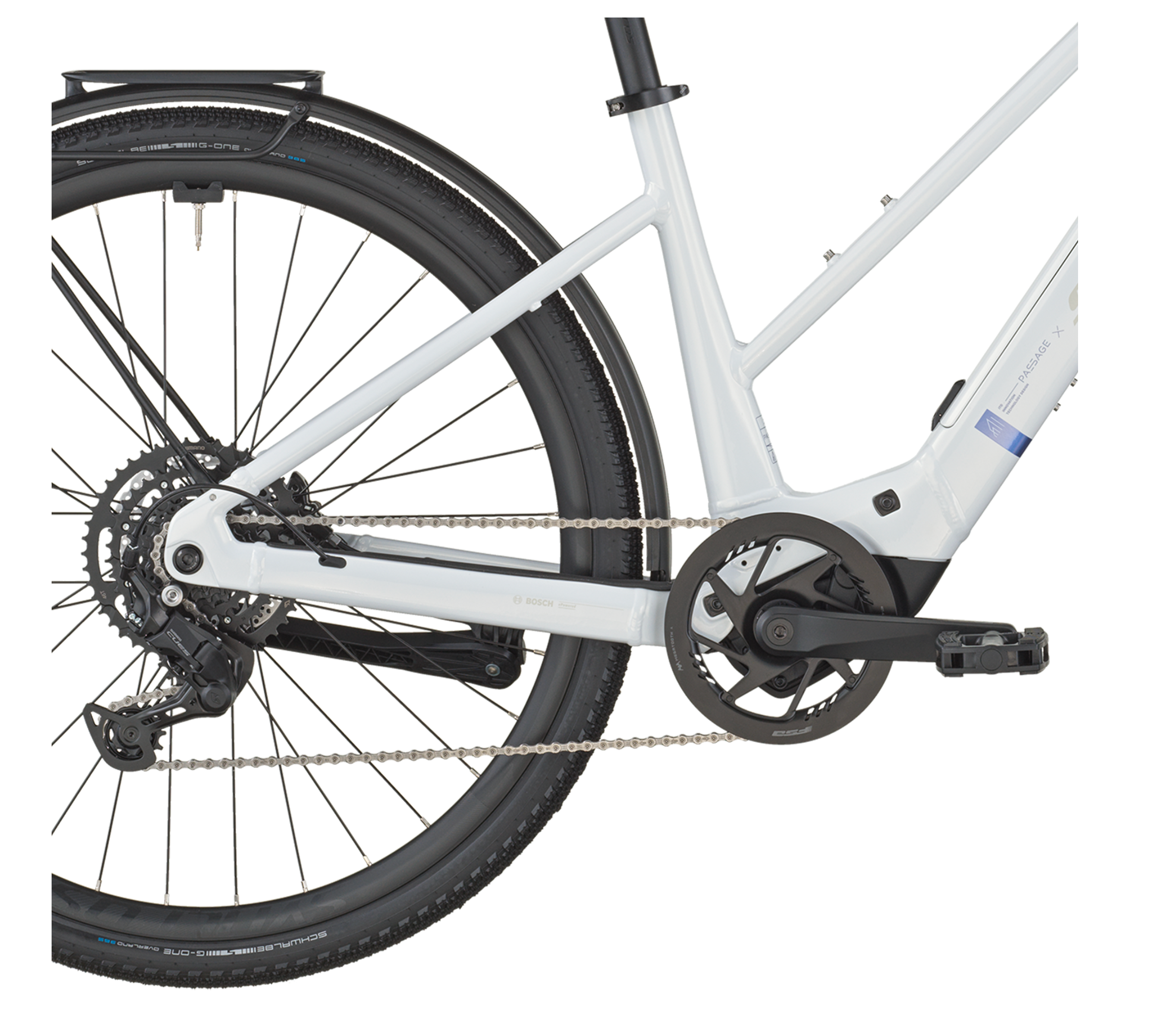 Scott Passage 20 Slope Electric Hybrid Bike In Bianco White
