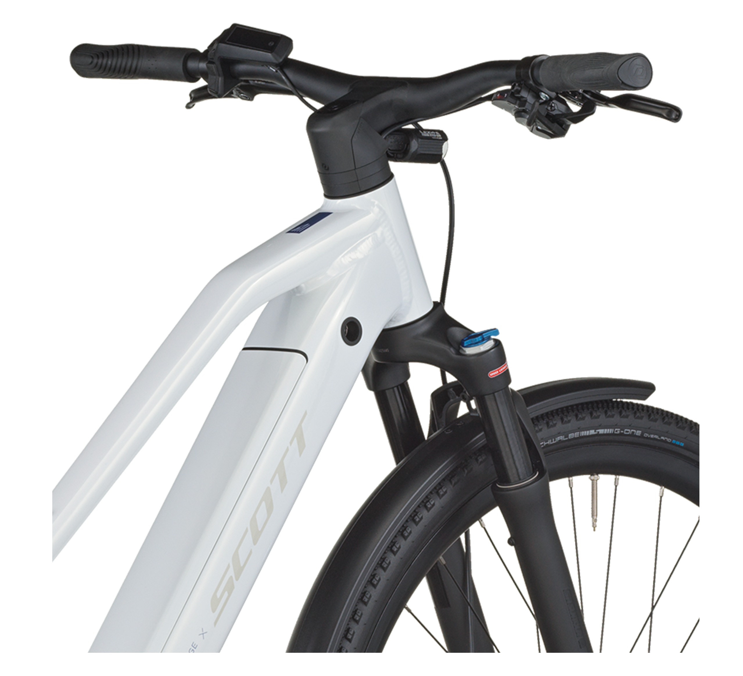 Scott Passage 20 Slope Electric Hybrid Bike In Bianco White