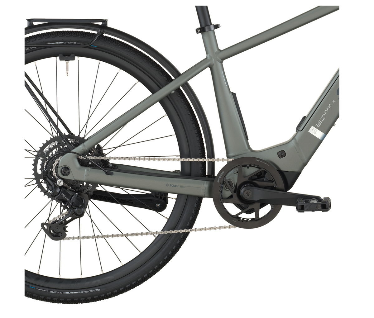 Scott Passage 20 Electric Hybrid Bike In Highland Green