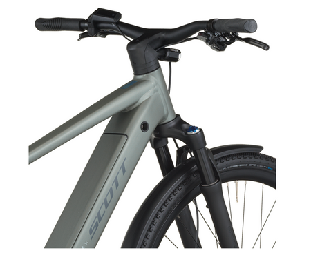 Scott Passage 20 Electric Hybrid Bike In Highland Green