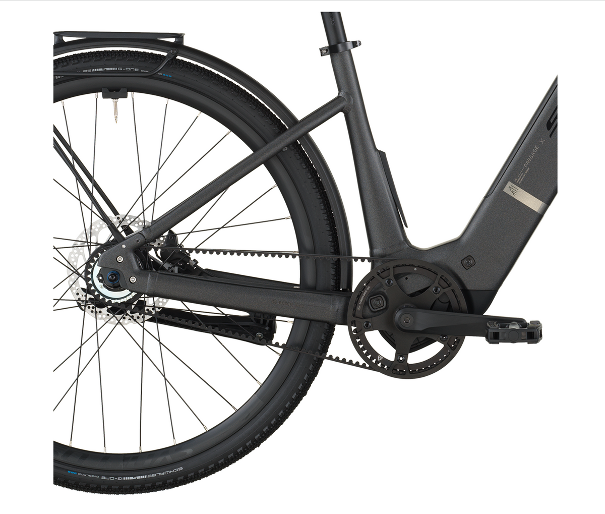 Scott Passage 10 Belt Wave Electric Hybrid Bike In Midnight Grey