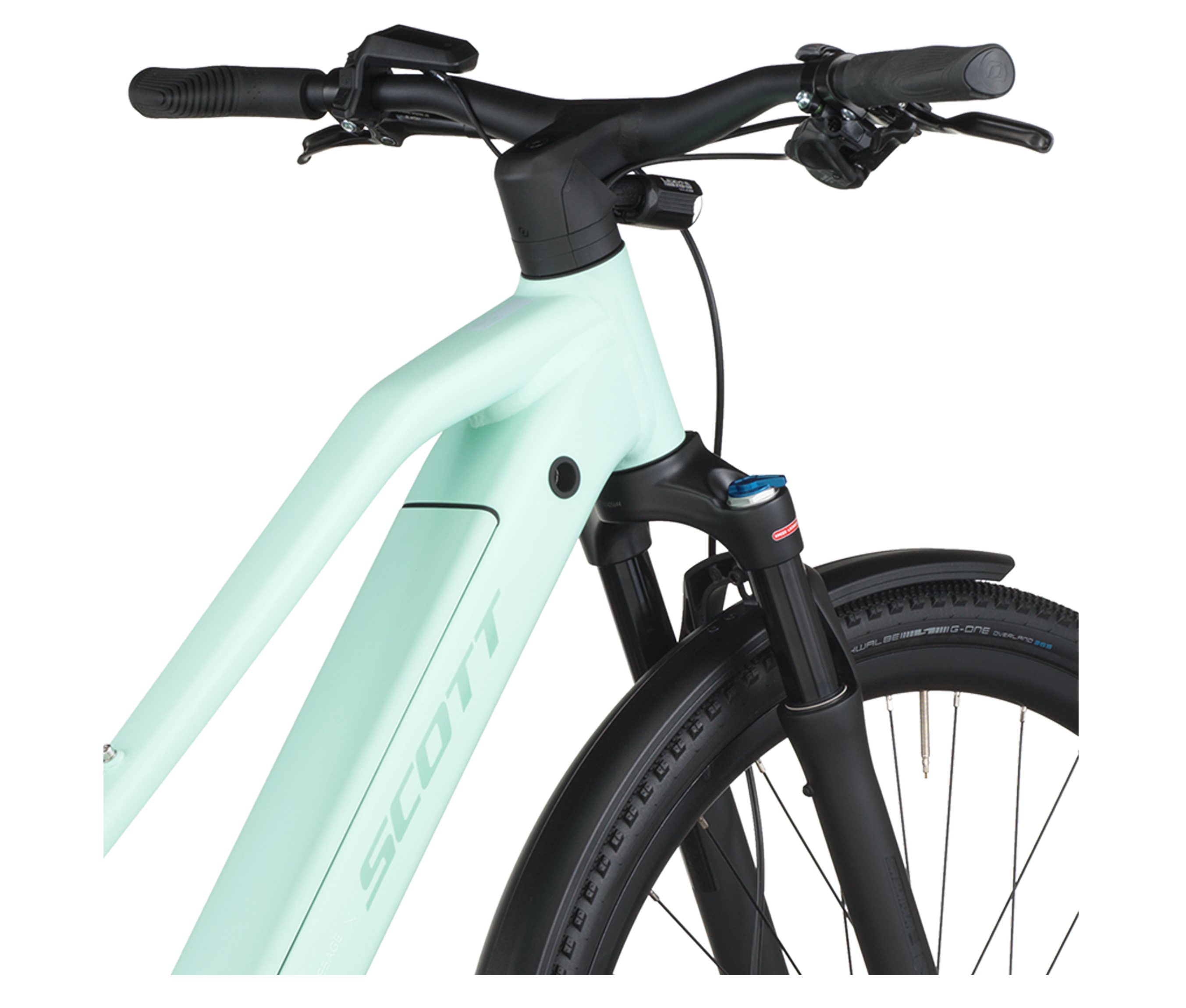 Scott Passage 10 Belt Slope Electric Hybrid Bike In Mint Green
