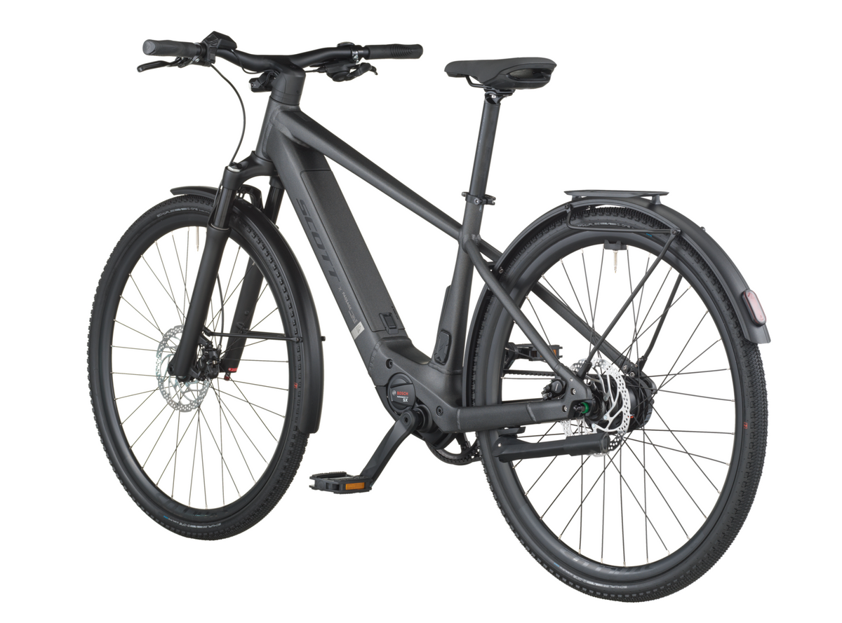 Scott Passage 10 Belt Electric Hybrid Bike In Midnight Grey