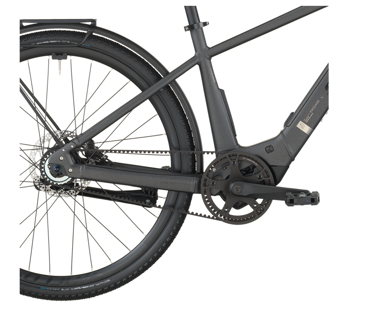 Scott Passage 10 Belt Electric Hybrid Bike In Midnight Grey