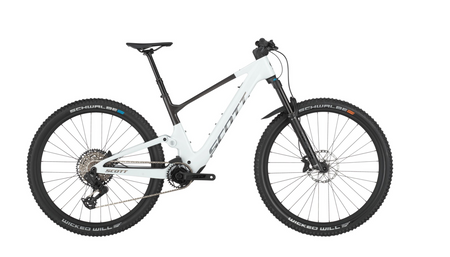 Scott Lumen 905 Electric Full Suspension Mountain Bike In Cumulus White Carbon Black