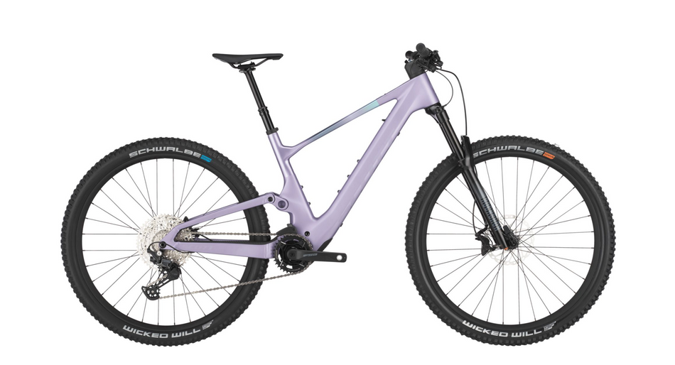 SALE Scott Lumen 920 Electric Full Suspension Mountain Bike In Mauve Purple