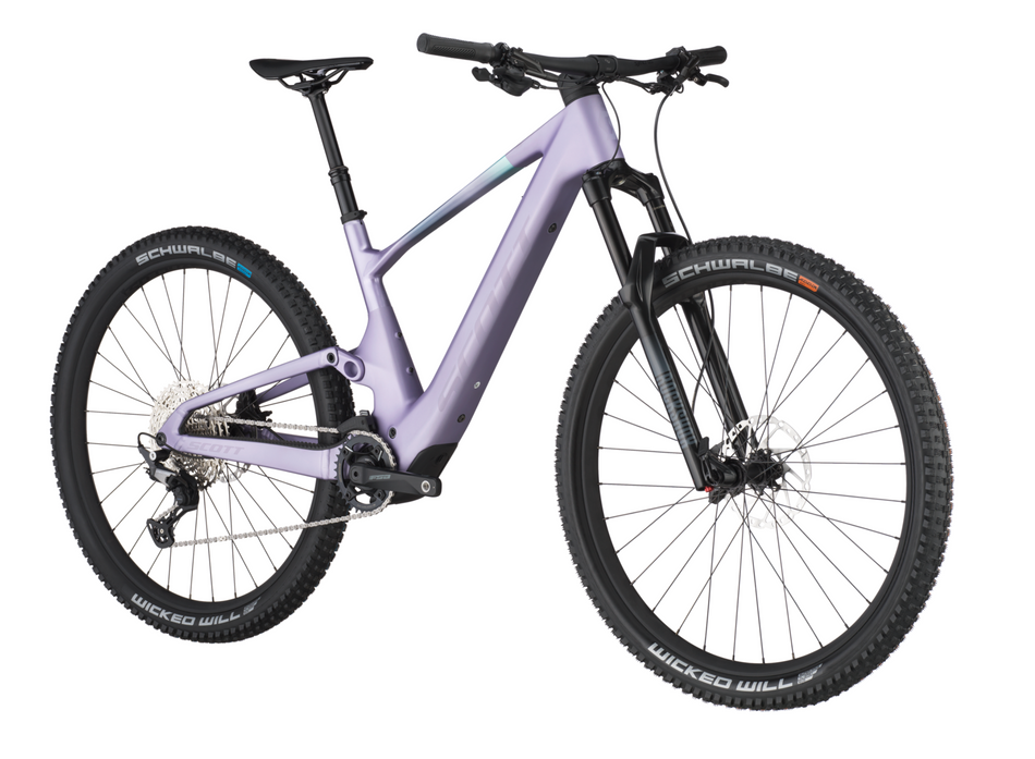 SALE Scott Lumen 920 Electric Full Suspension Mountain Bike In Mauve Purple