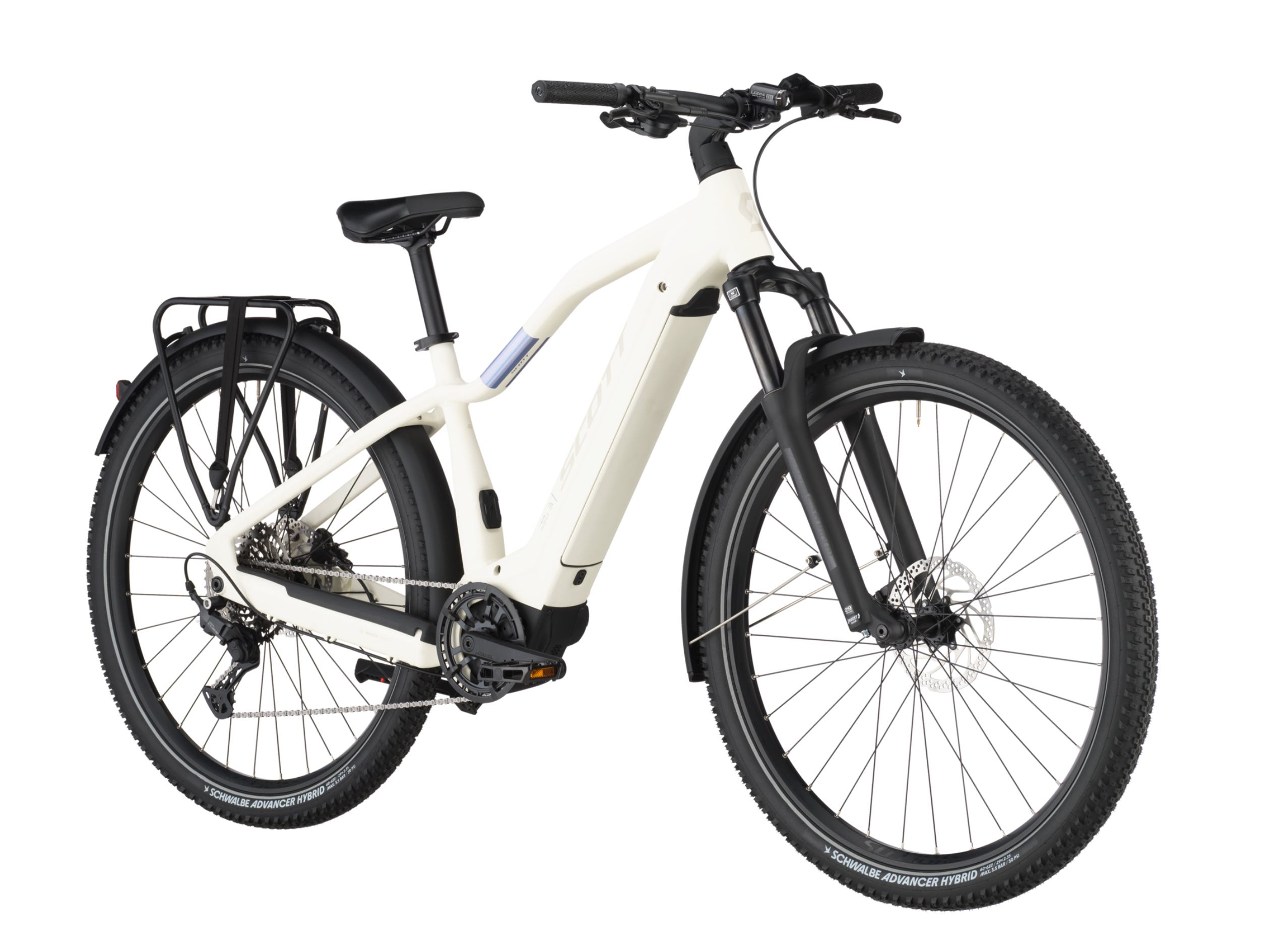 Scott Axis 40 Electric Hybrid Bike Cotton White