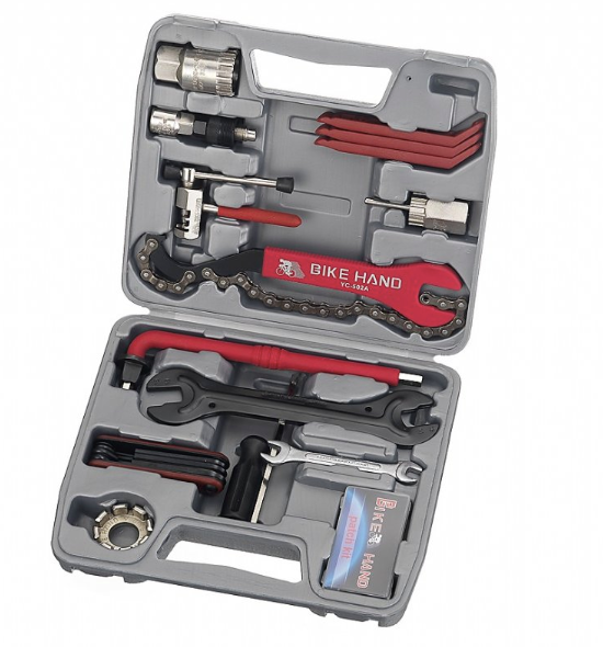 Bike Hand Tool Kit showcasing bicycle hand tool kit with various tools for bicycle maintenance.