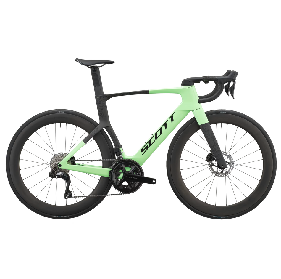 Scott Foil RC 20 Bike In Paradise Green Carbon Black