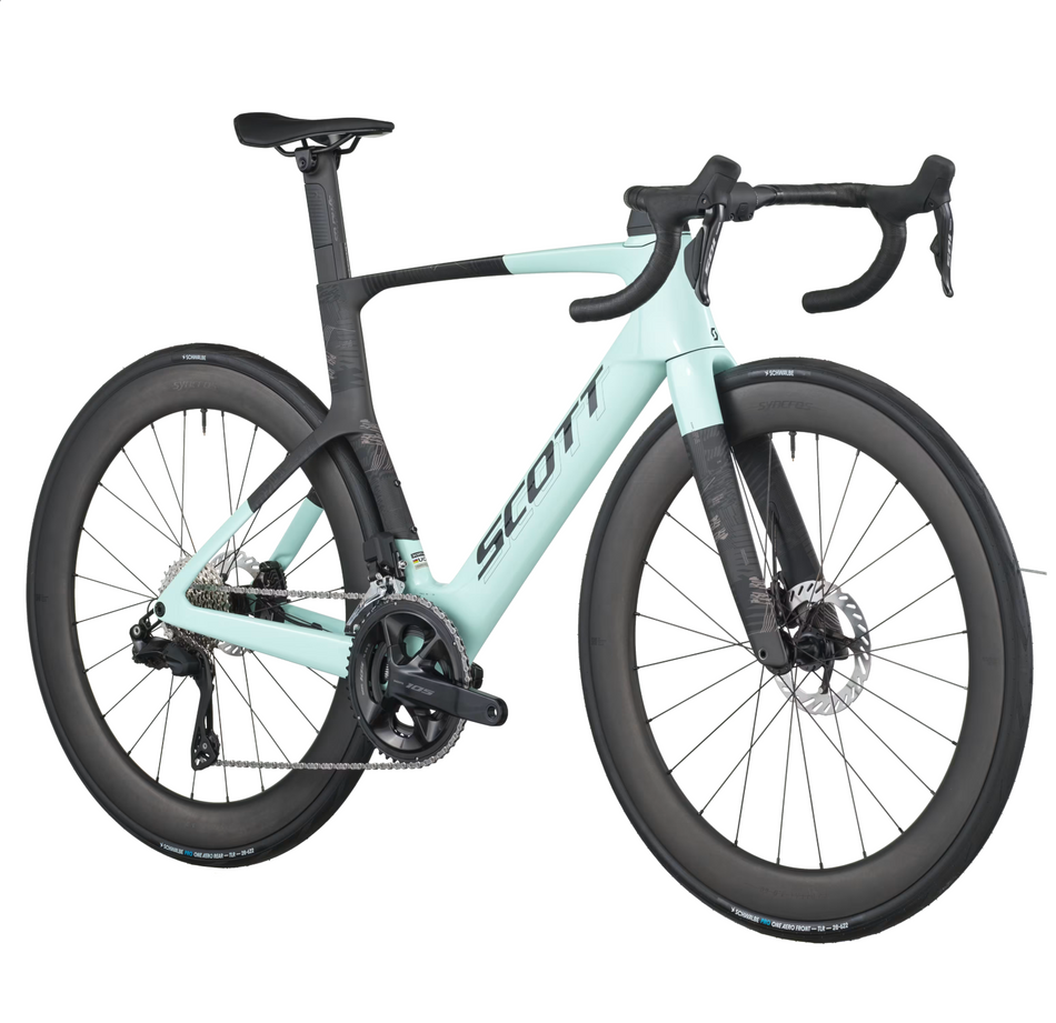 Scott Foil RC 20 Bike In Gelato Blue Carbon Black