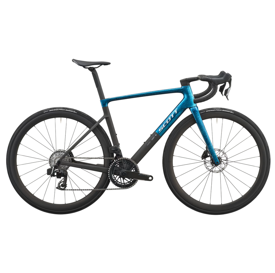 Scott Addict RC Team Bike In Watery Blue Carbon Black