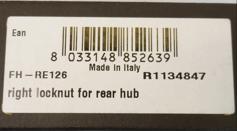 Campagnolo Rear Hub Axle Locknut FH-RE126