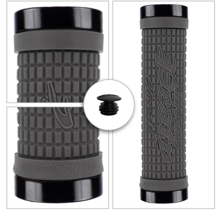 Lizard Skins Peaty Dual-Clamp Lock-On MTB BMX Handlebar Grips All Colours