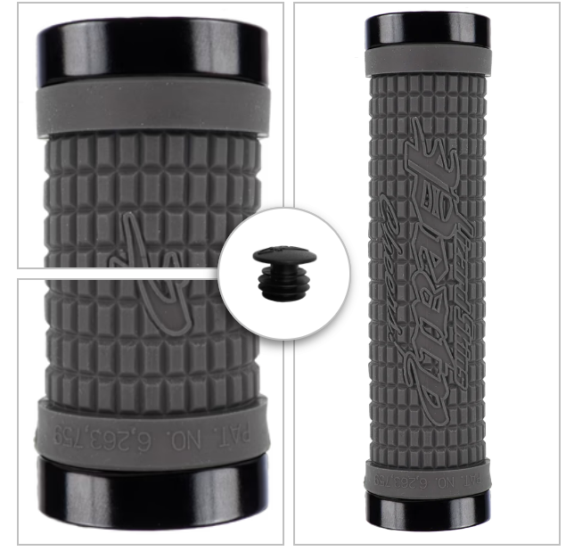 Lizard Skins Peaty Dual-Clamp Lock-On MTB BMX Handlebar Grips All Colours