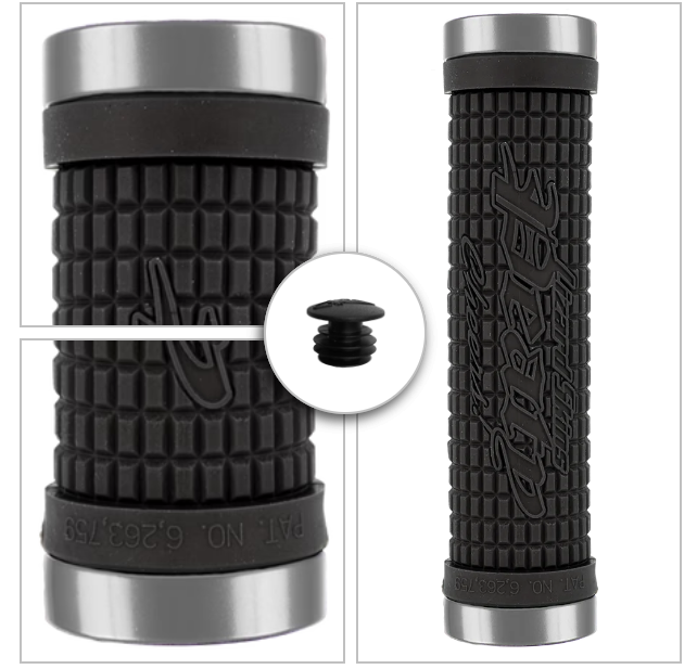 Lizard Skins Peaty Dual-Clamp Lock-On MTB BMX Handlebar Grips All Colours