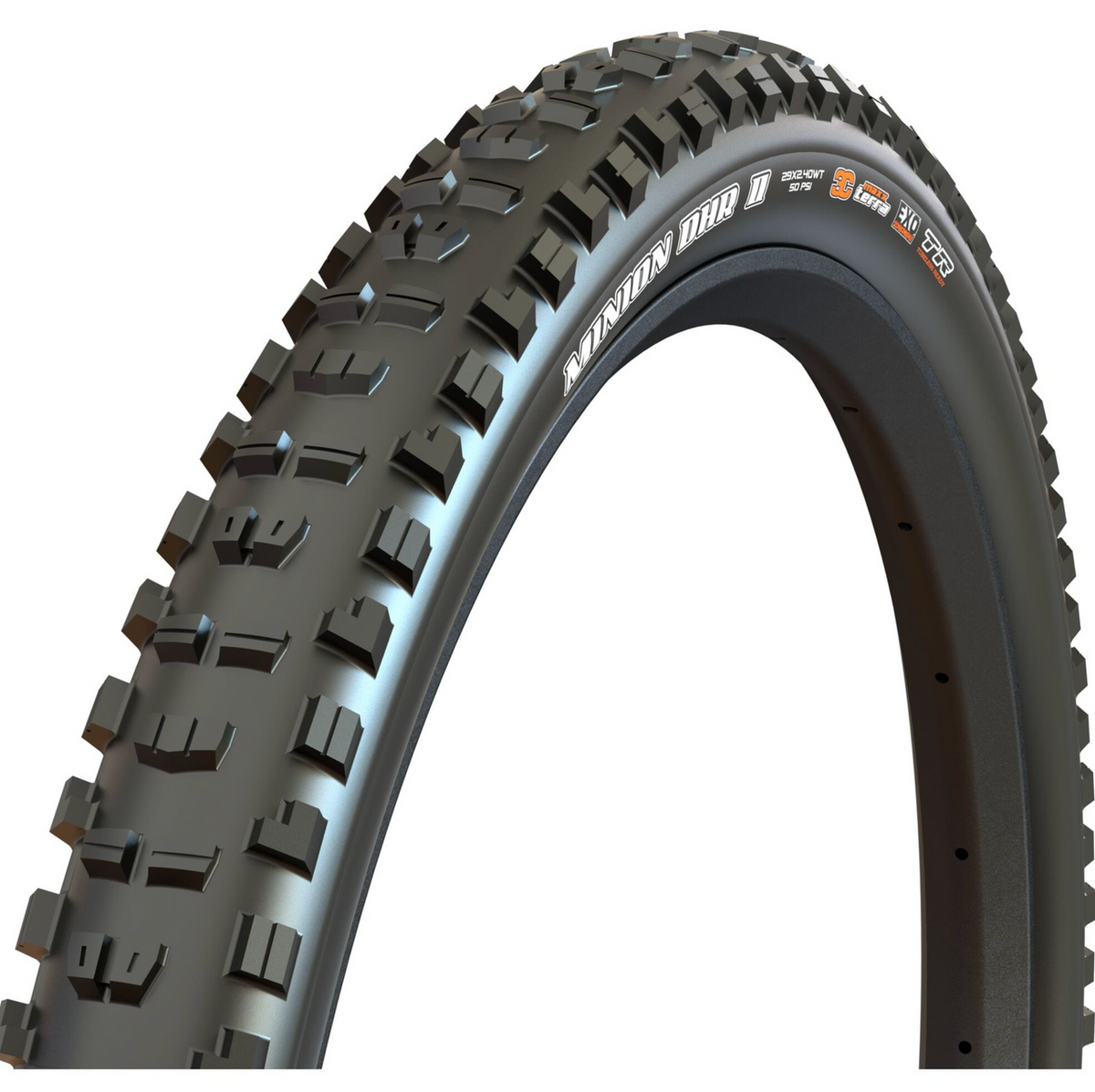 Maxxis Minion DHR II 120TPI Folding 3CMaxx Terra Tubeless/DD Tyre 27.5 x 2.40WT