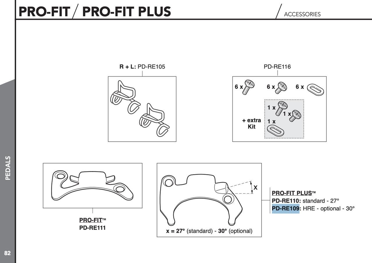 Campagnolo PD-RE109 Pro-Fit Plus Pedal Plates 30°