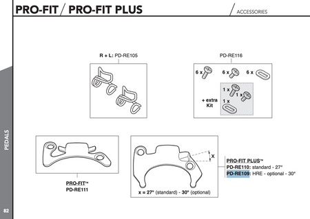 Campagnolo PD-RE109 Pro-Fit Plus Pedal Plates 30°