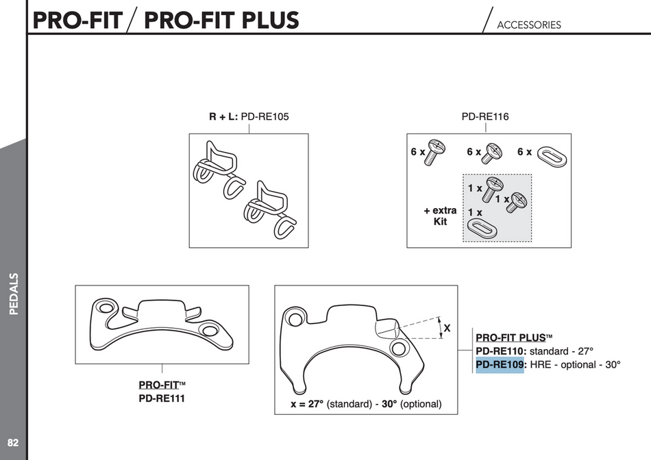 Campagnolo PD-RE109 Pro-Fit Plus Pedal Plates 30°