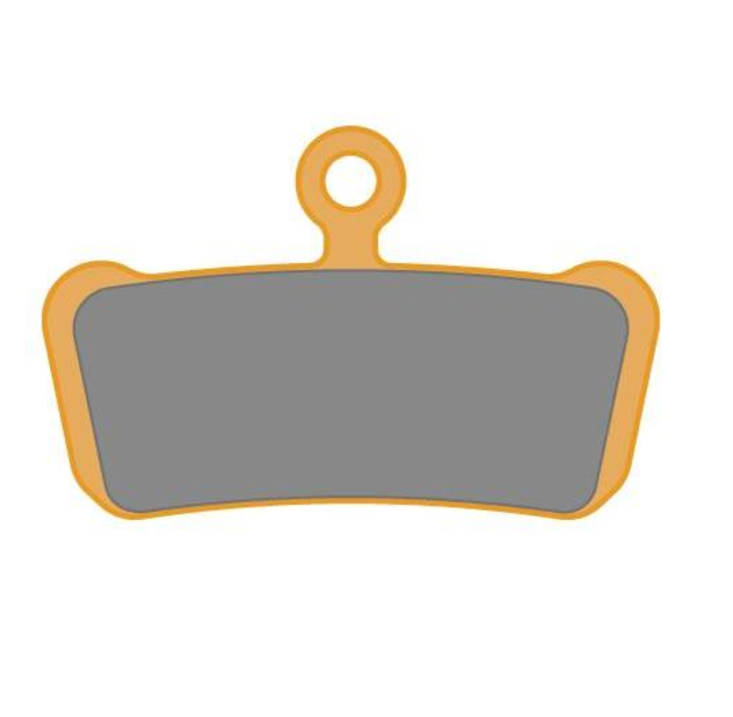 SRAM Medium Organic/Steel (Powerful) Trail/Guide/G2/Level 4 Piston Disc Brake Pads 00.5318.003.006