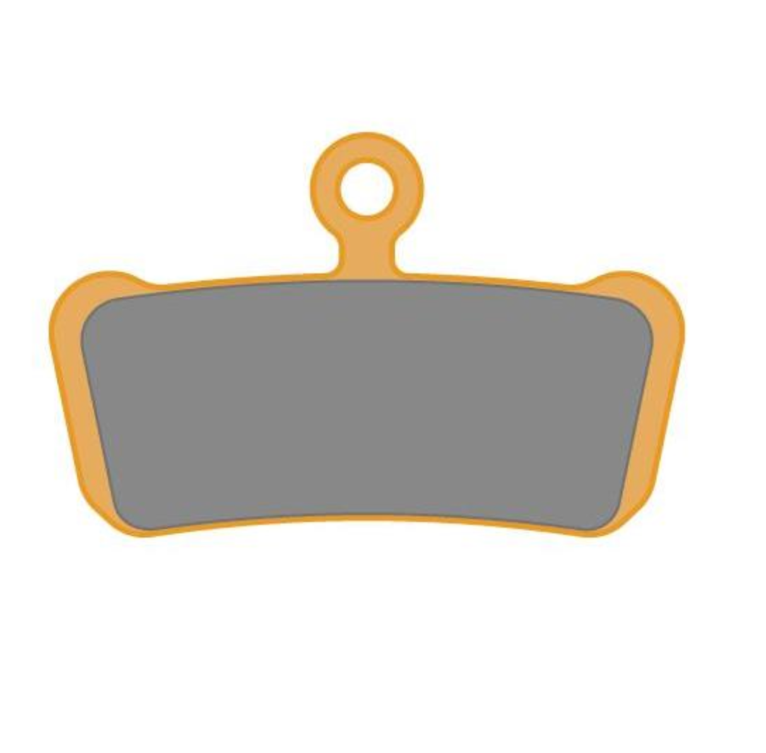 SRAM Medium Organic Aluminum Quiet Light/Light Trail/Guide/G2/Level 4 Piston Disc Brake Pads