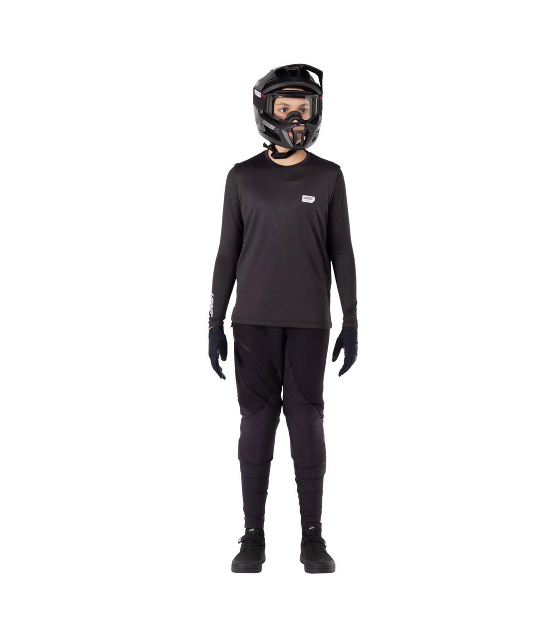 Leatt Junior MTB 1.0 Jersey & Trousers Ride Kit | Black