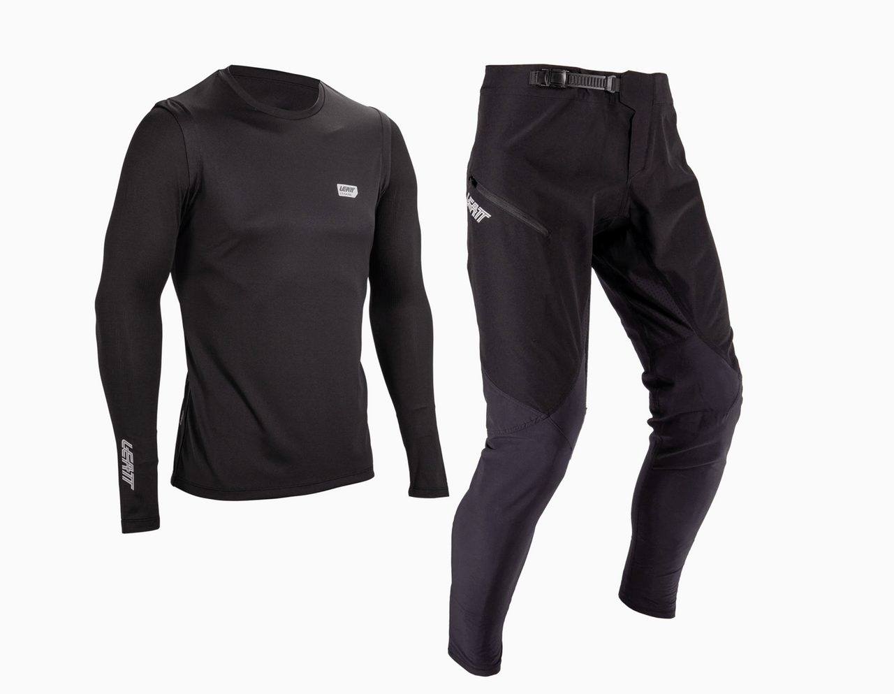 Leatt 1.0 MTB Jersey & Trouser Ride Kit | Black