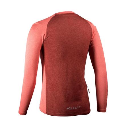 Leatt Women's Trail 3.0 MTB Long Sleeve Quick Dry Jersey | Coral