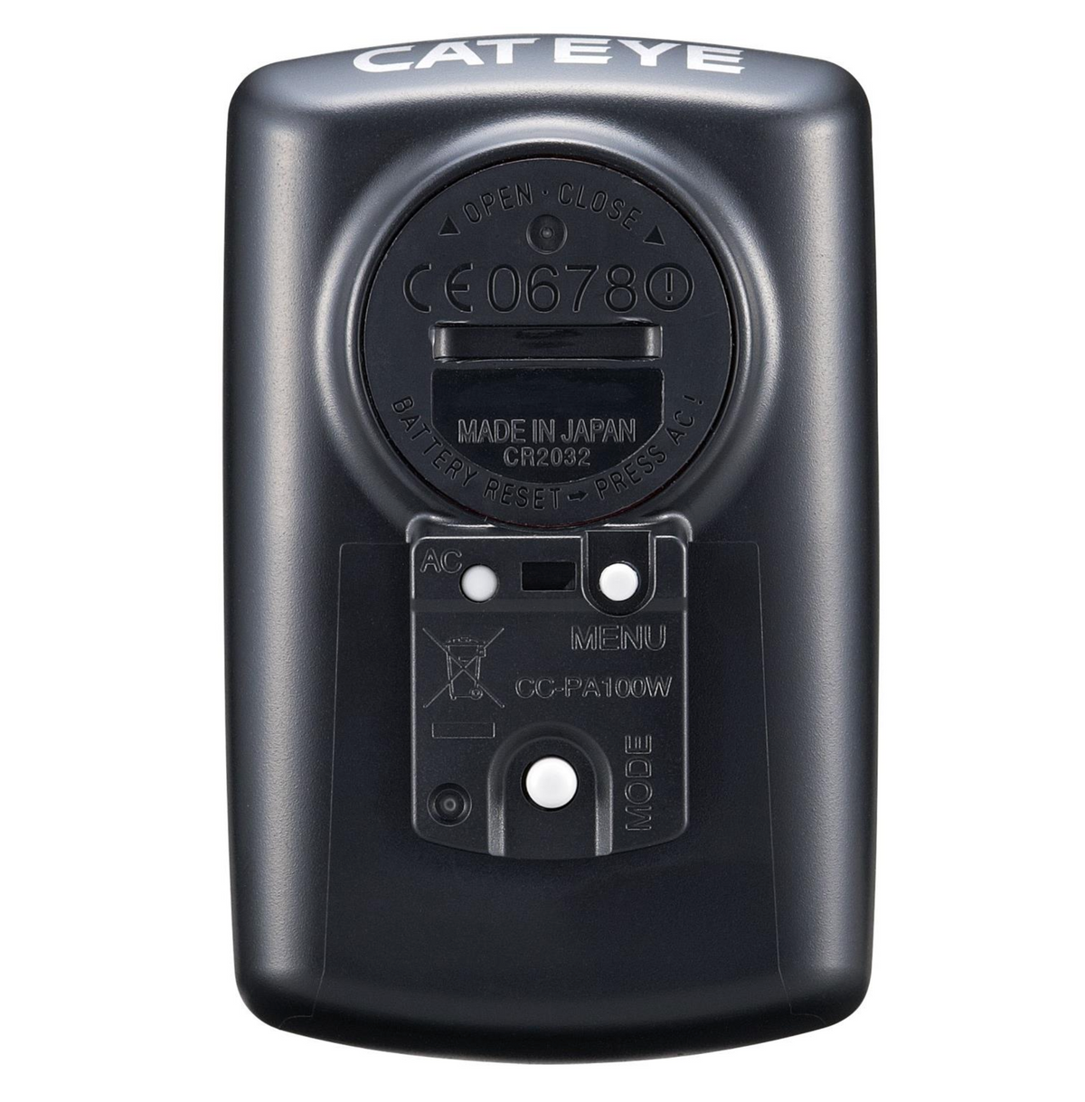 CatEye Padrone Wireless Large Screen 8 Function Cycling Bike Computer - Black