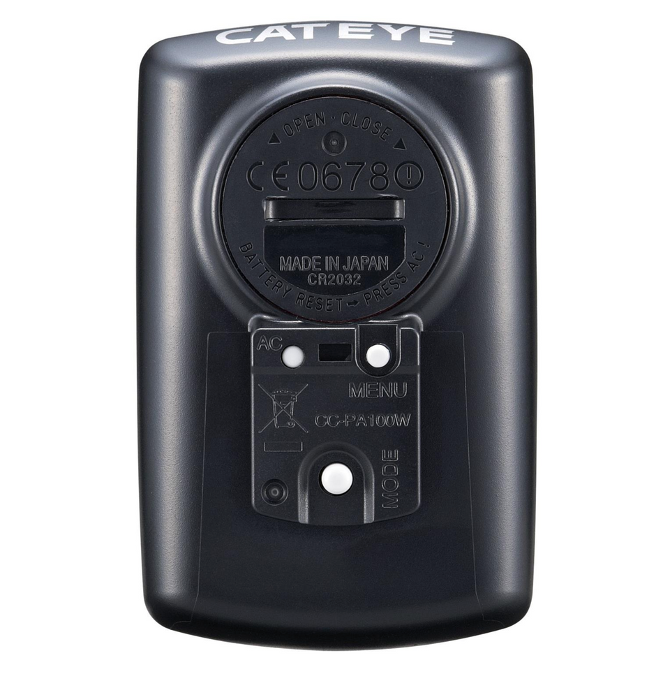 CatEye Padrone Wireless Large Screen 8 Function Cycling Bike Computer - Black