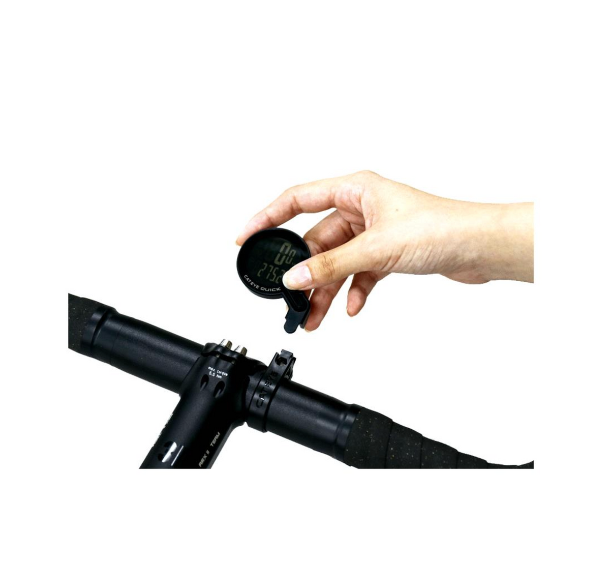 Black Cateye Quick Wireless Cycling Bike Computer