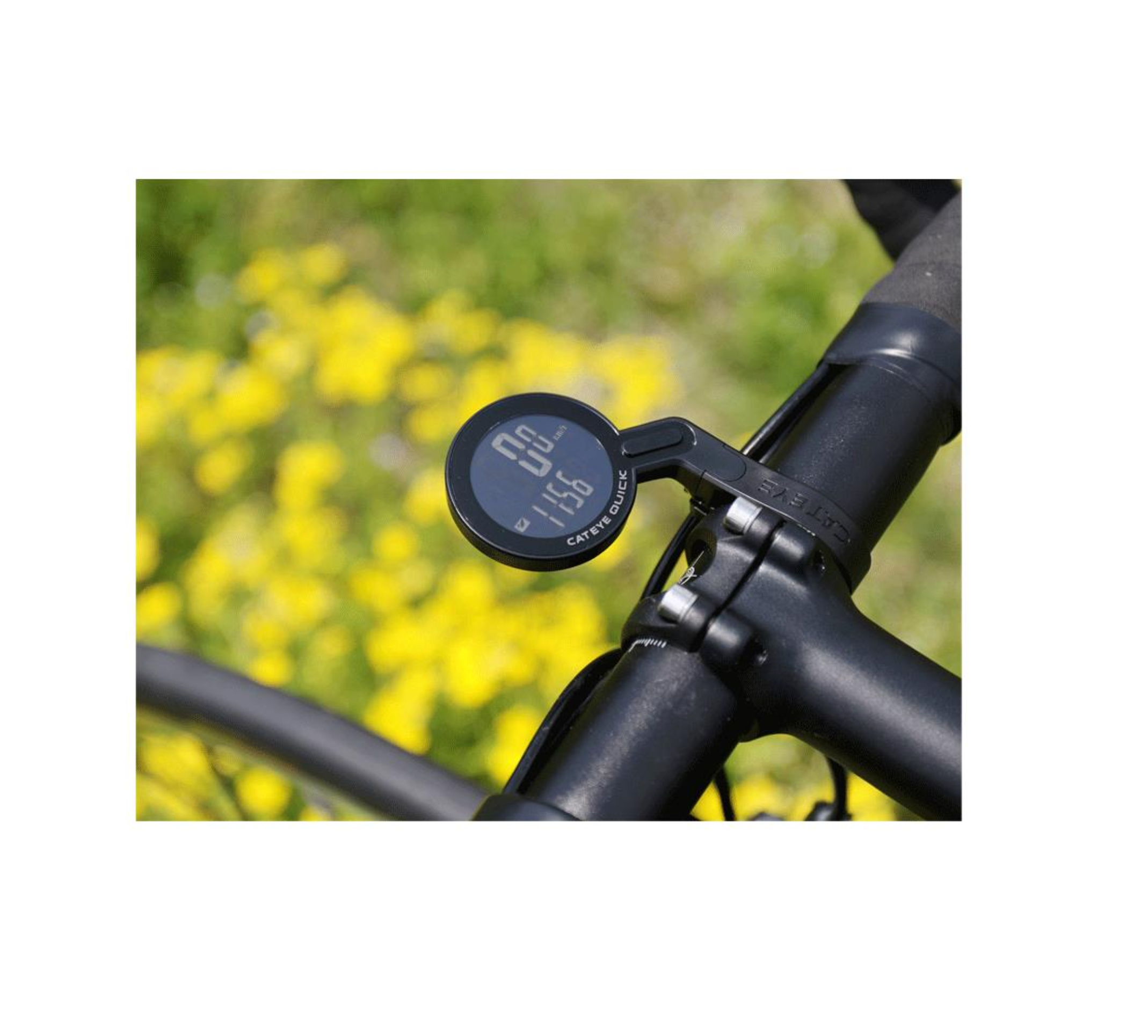 Black Cateye Quick Wireless Cycling Bike Computer