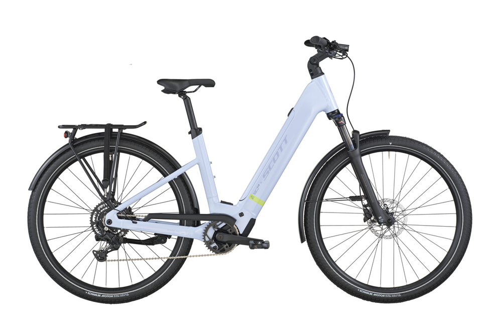 Scott Sub Sport 30 Wave Electric Hybrid Bike In Icy Blue