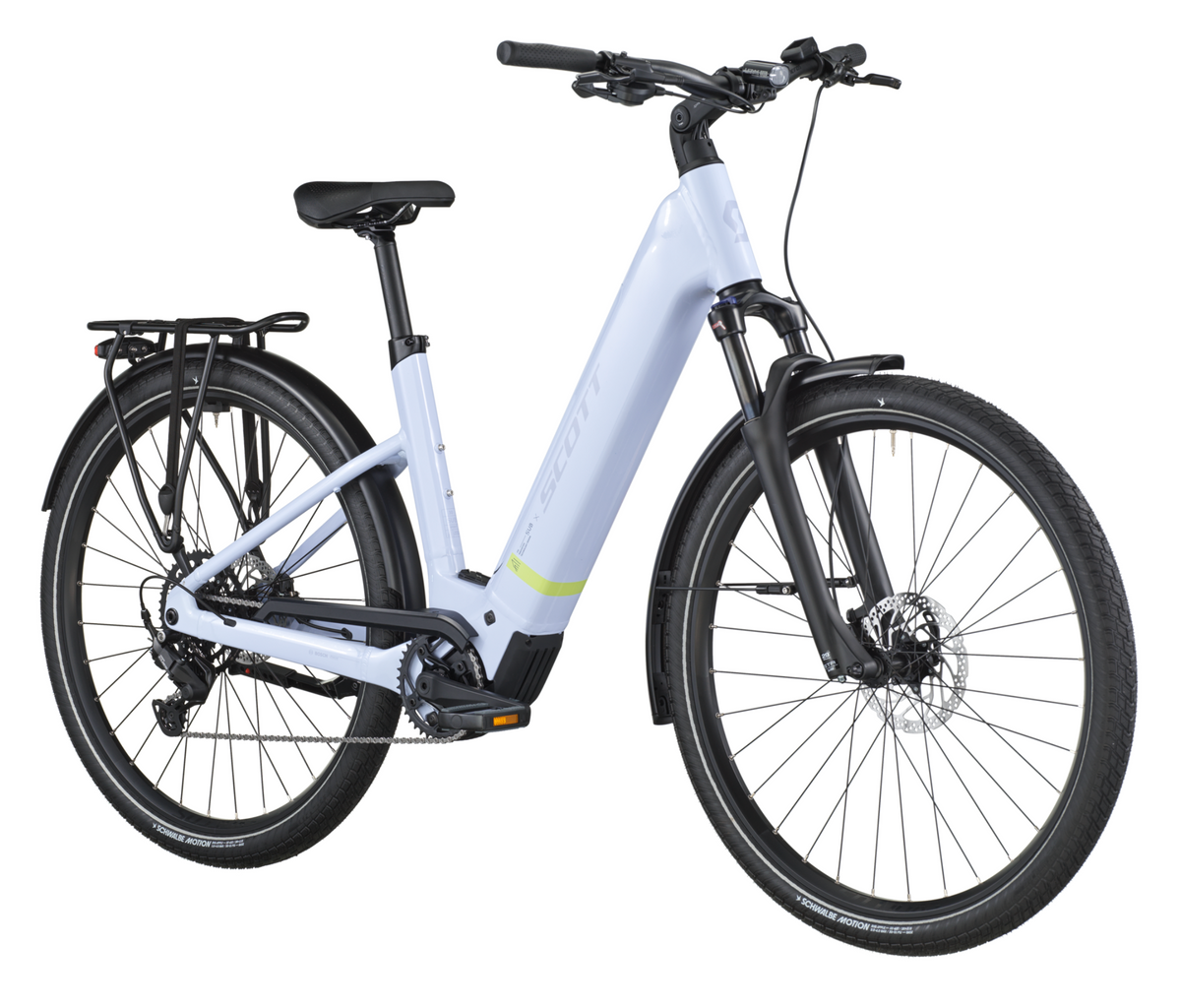 Scott Sub Sport 30 Wave Electric Hybrid Bike In Icy Blue