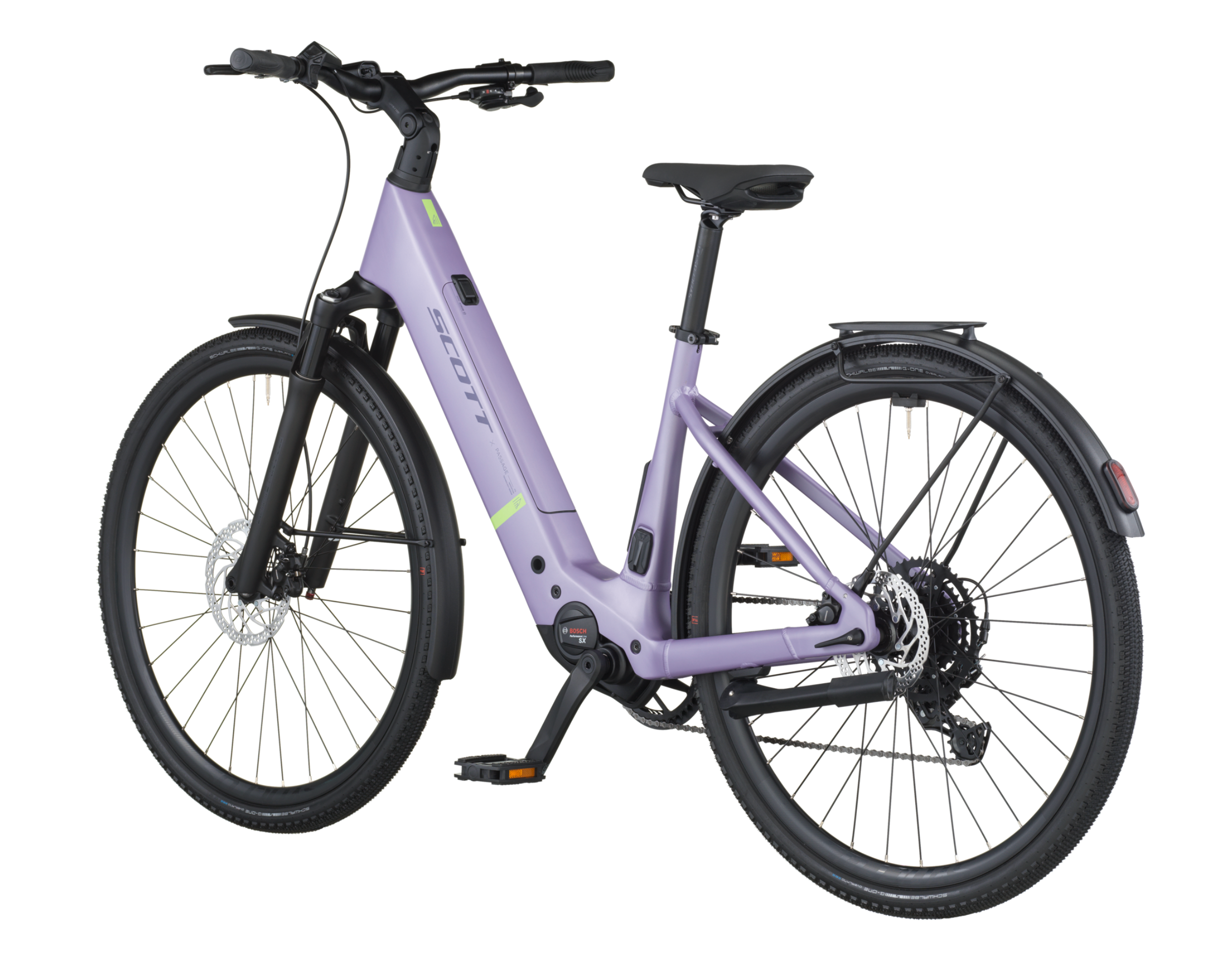 Scott Passage 20 Wave Electric Hybrid Bike In Lila Purple