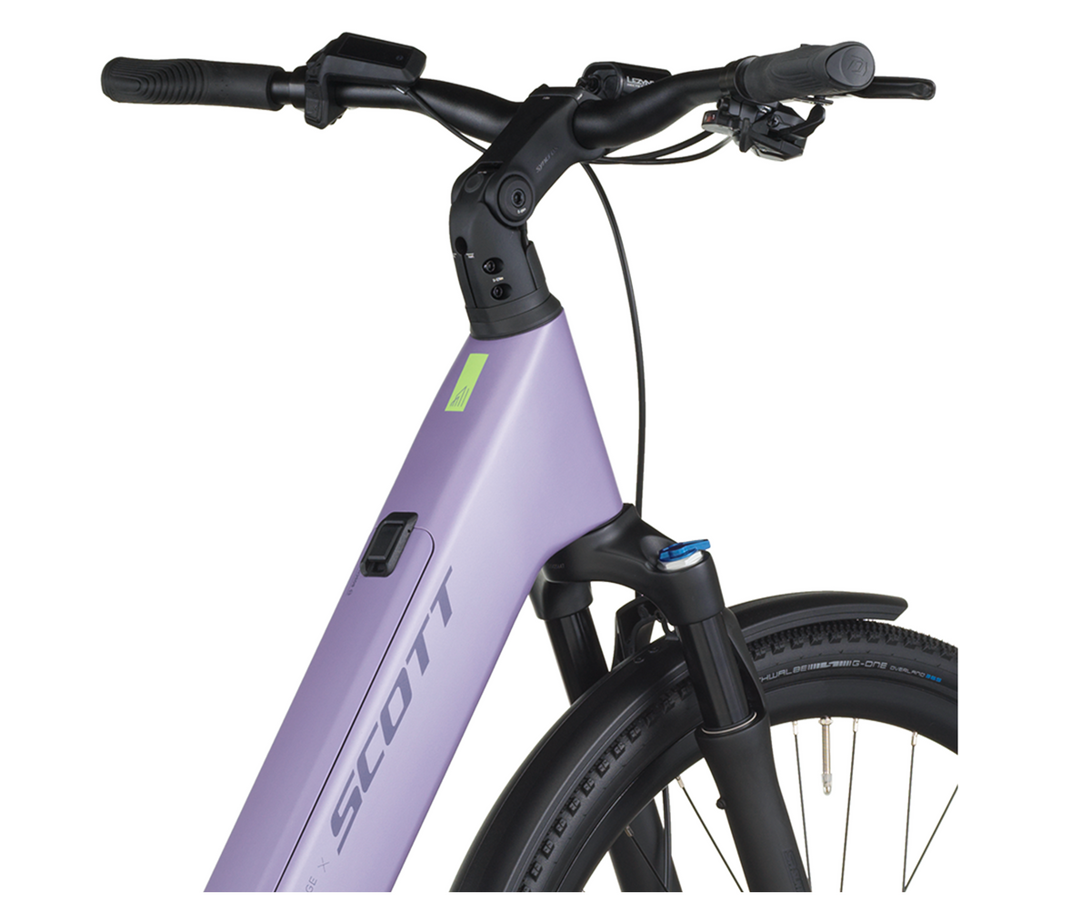 Scott Passage 20 Wave Electric Hybrid Bike In Lila Purple