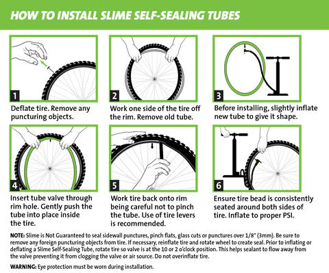 Slime Smart Self-Sealing Bicycle Road Inner Tube | 700 x 19-25c | 48mm Presta Valve