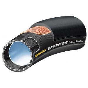 Continental Sprinter Tubular Slick Black Chili Road Tyre 700 x 22