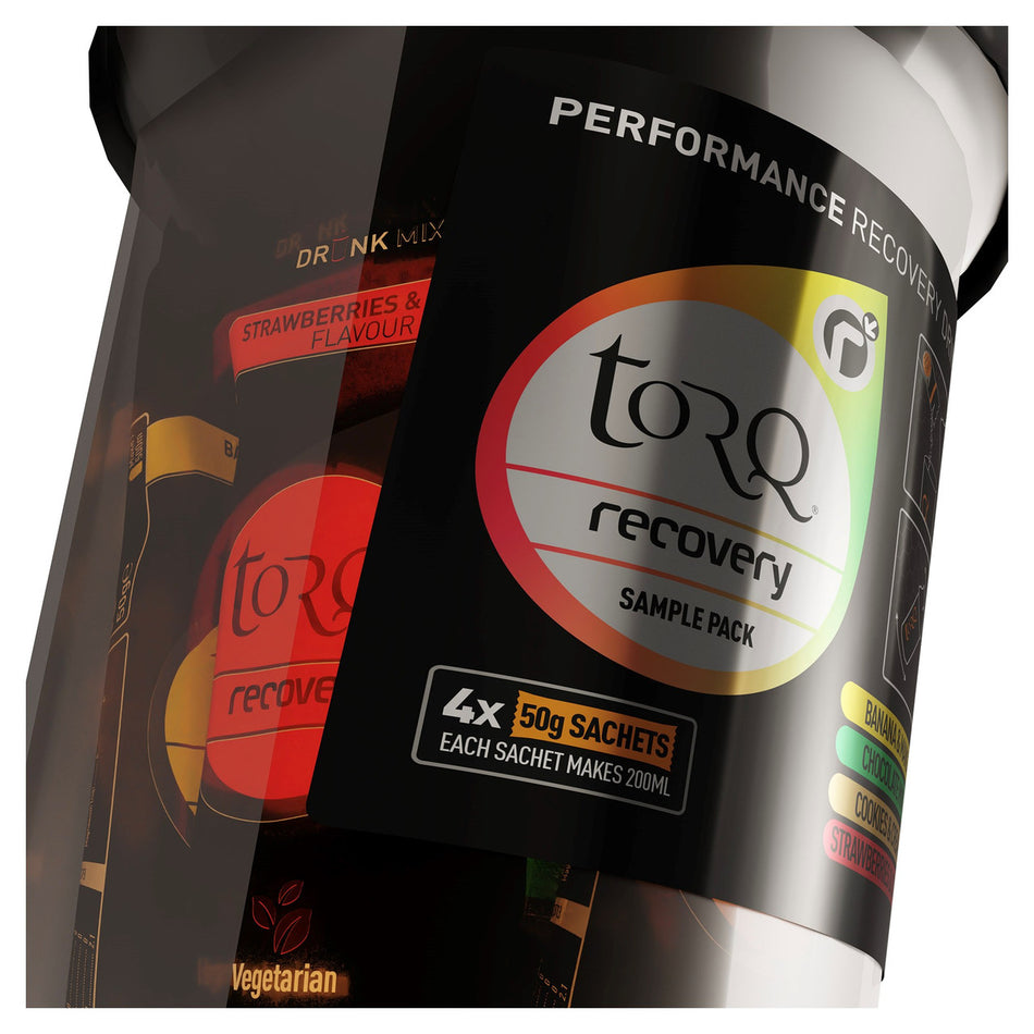 Torq Recovery Drink Mixer Bottle With 4 x 50g Sachet Sample Pack