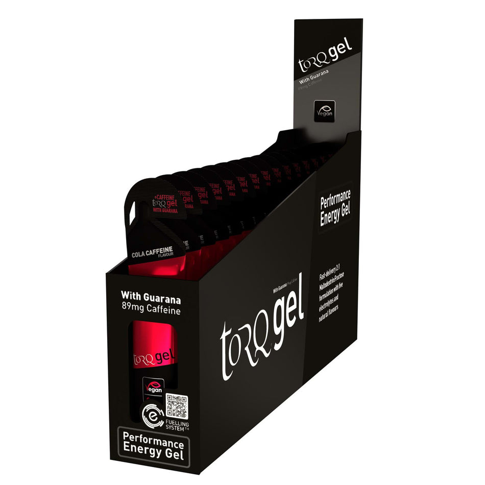 Torq Cola Energy Gel With Guarana Caffeinated Box of 15 x 45g