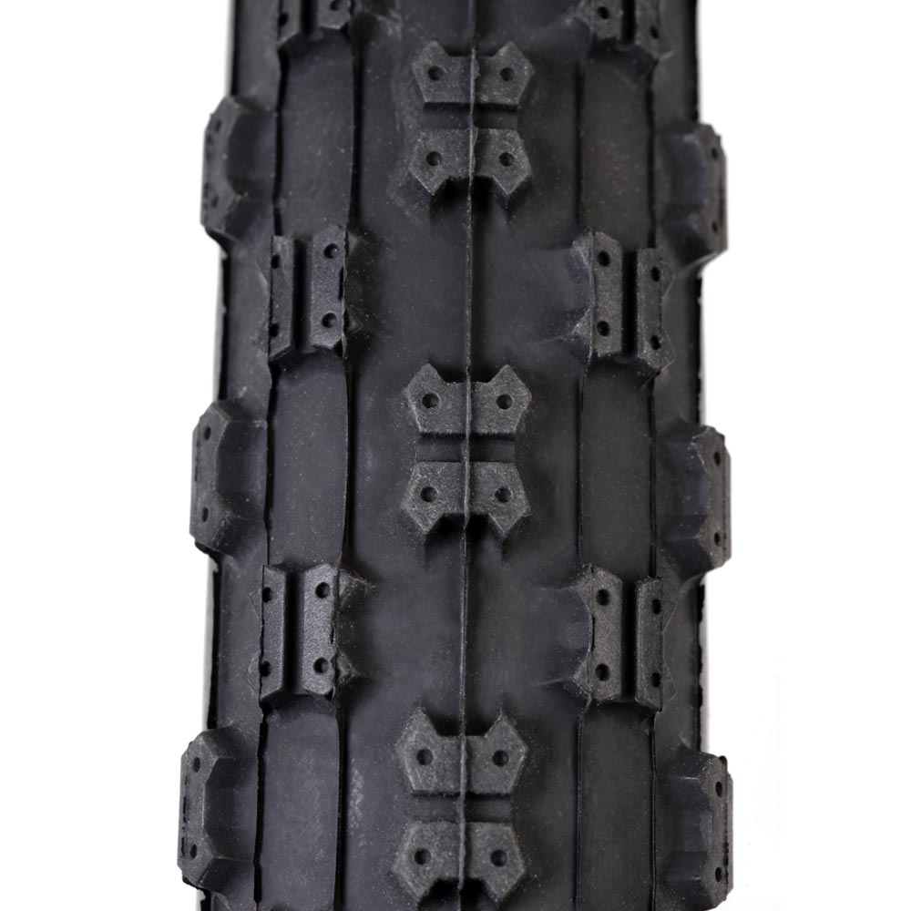 Tioga Comp III BMX tyres tread pattern showing durability and traction for racing on loose surfaces.