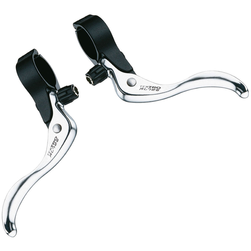 Tektro RL726 Cyclo Cross Top Mount 26mm Brake Levers In Silver/Black