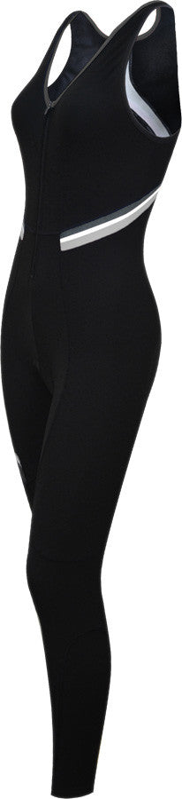 Funkier Thermesse S-981W-C12 Ladies Winter Single Strap Bib Tights in Black