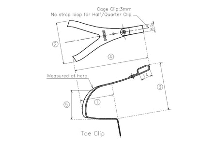 MKS Steel Toe Clips For Road
